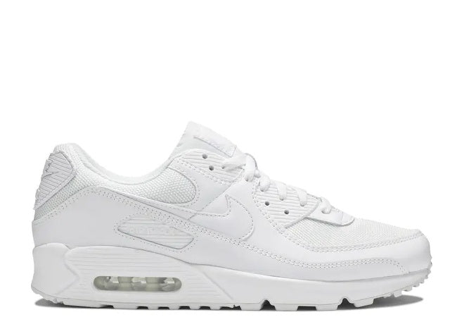 Nike Air Max 90 Triple White Mens Sneakers Premium Comfort by Nike