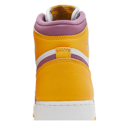 Air Jordan 1 Retro High OG (GS) 'University Gold/Light Bordeaux' sneaker, alternate view 9
