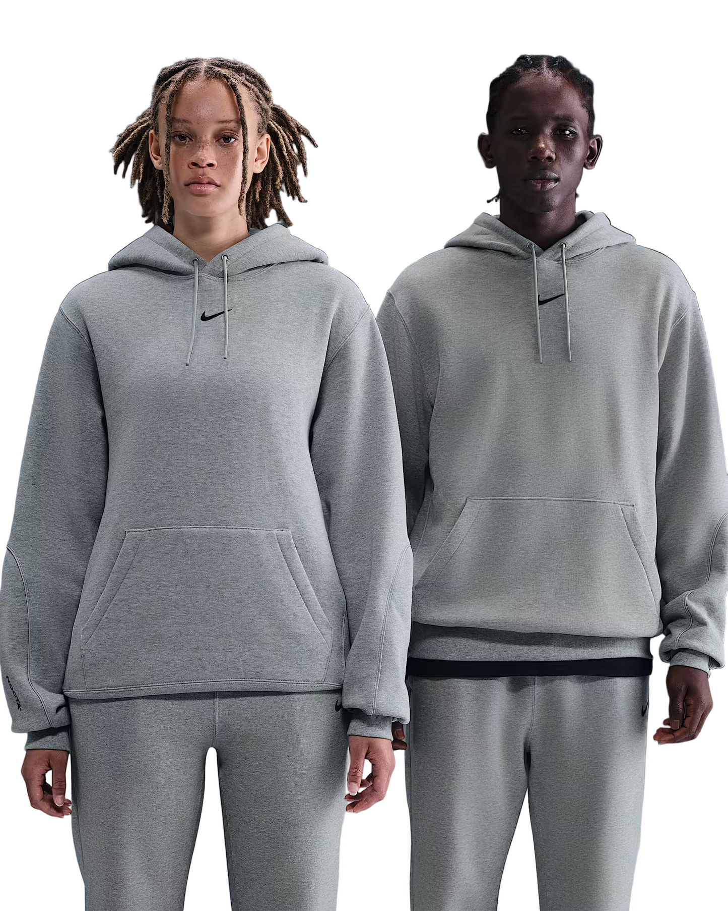 Nike NOCTA Premium Fleece Hoodie 'Athletic Grey' - Angle 6