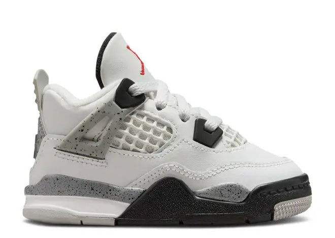 [IB4387-100] NIKE JORDAN 4 RETRO OG TD B FOOTWEAR BASKETBALLSUMMIT WHITE FIRE RED