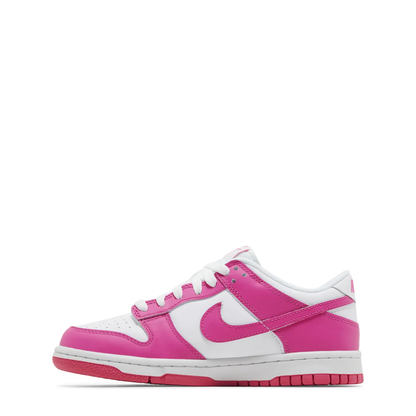 Nike Dunk Low (GS) 'Laser Fuchsia' sneaker, alternate view 6