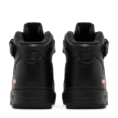 Nike Air Force 1 Mid x Supreme 'Box Logo Triple Black' sneaker, alternate view 8