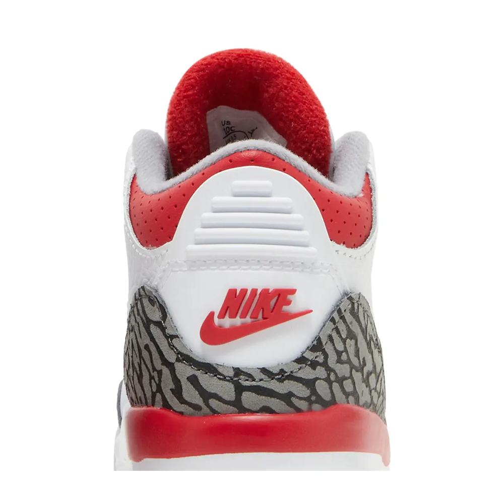 Air Jordan 3 Retro (TD) 'Fire Red' sneaker, alternate view 7