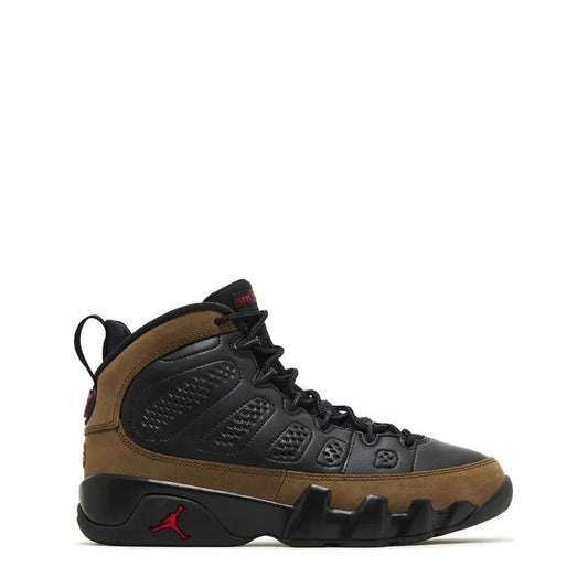 Air Jordan 9 Retro (GS) 'Black True Red Light Olive' - 75% Scale - Angle 2