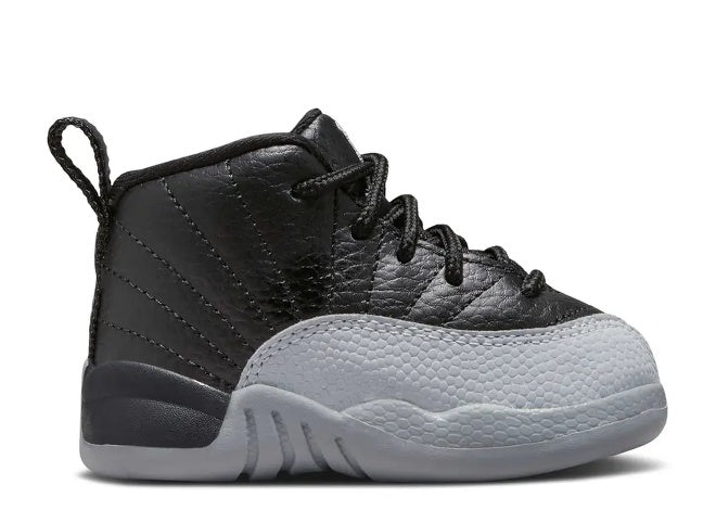 Air Jordan 12 Infants Black Wolf Grey sneaker