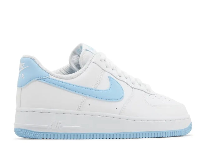 Nike Air Force 1 07 White Aquarius Blue Mens Sneaker by Nike
