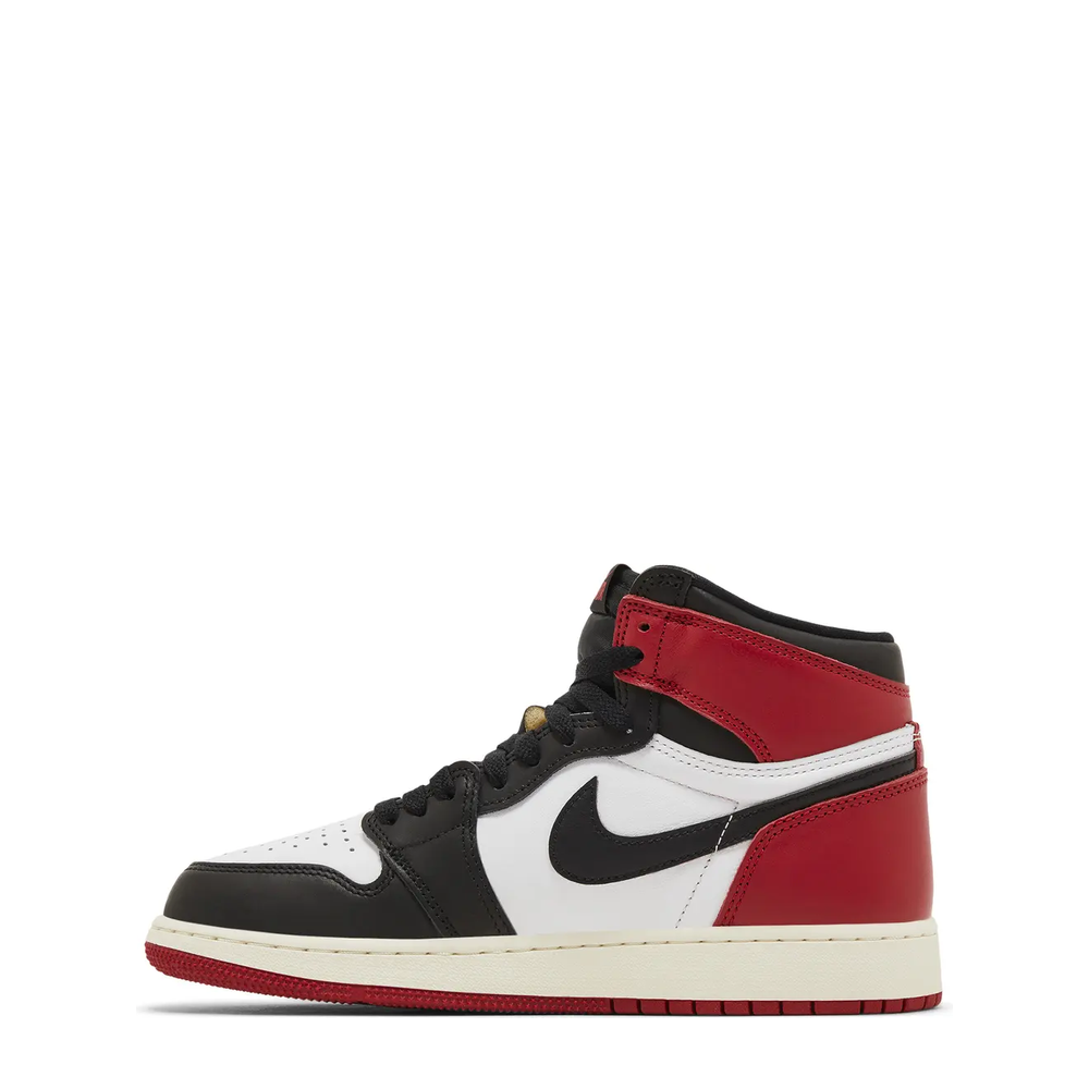 Air Jordan 1 Retro High OG (GS) 'Black Toe Reimagined' sneaker, alternate view 6