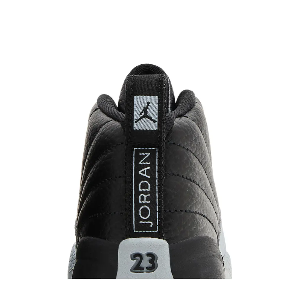 Air Jordan 12 Retro (TD) 'Black Wolf Grey White' sneaker, alternate view 10
