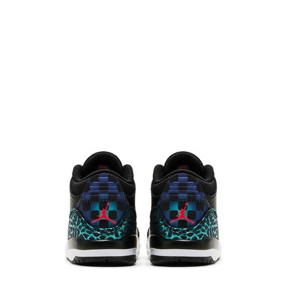 Air Jordan 3 Retro (TD) 'Black Siren Red Hyper Jade' sneaker, alternate view 8