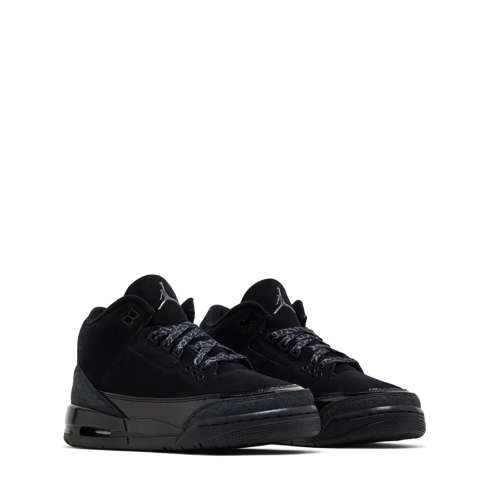 Air Jordan 3 Retro (GS) 'Black Cat' sneaker, alternate view 9