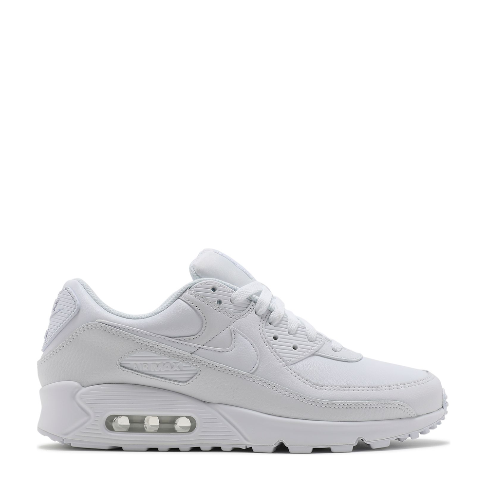 Air Max 90 Leather 'Triple White' sneaker, side view