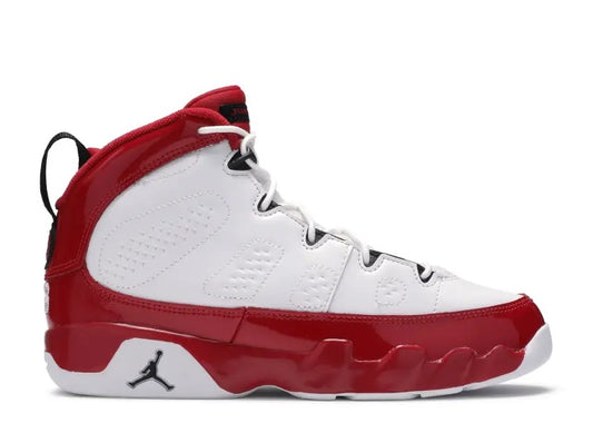 [401811-160]  JORDAN 9 RETRO PS PS WHITE BLACK GYM RED