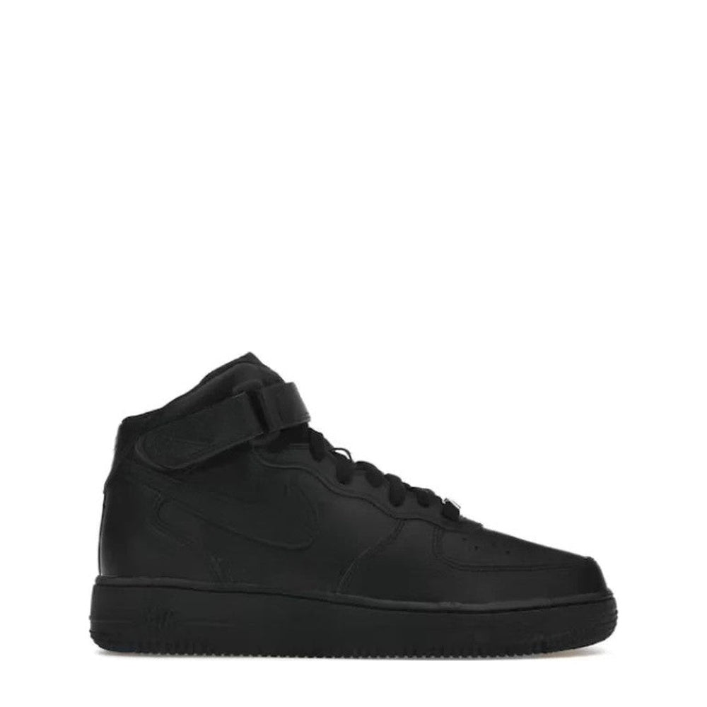 Nike Air Force 1 Mid (GS) 'Black' - Angle 1