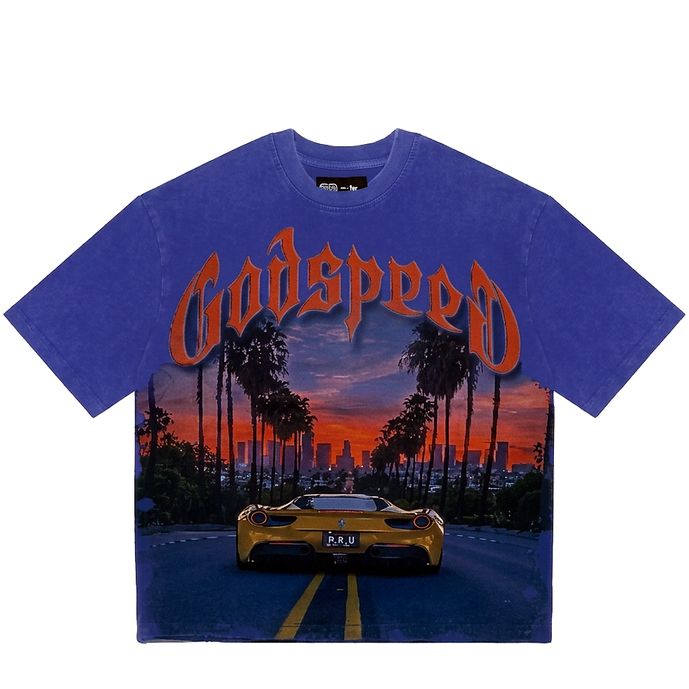 Godspeed Sunset Blvd T-Shirt 'Blue'