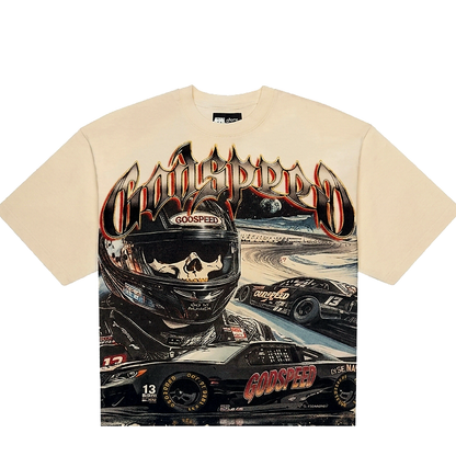 Godspeed Le Dernier Bone Men's Beige Graphic T-Shirt