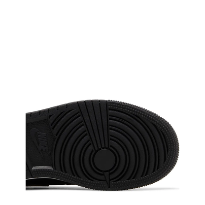 Air Jordan 1 Mid (GS) 'Black/Metallic Gold' sneaker, alternate view 7