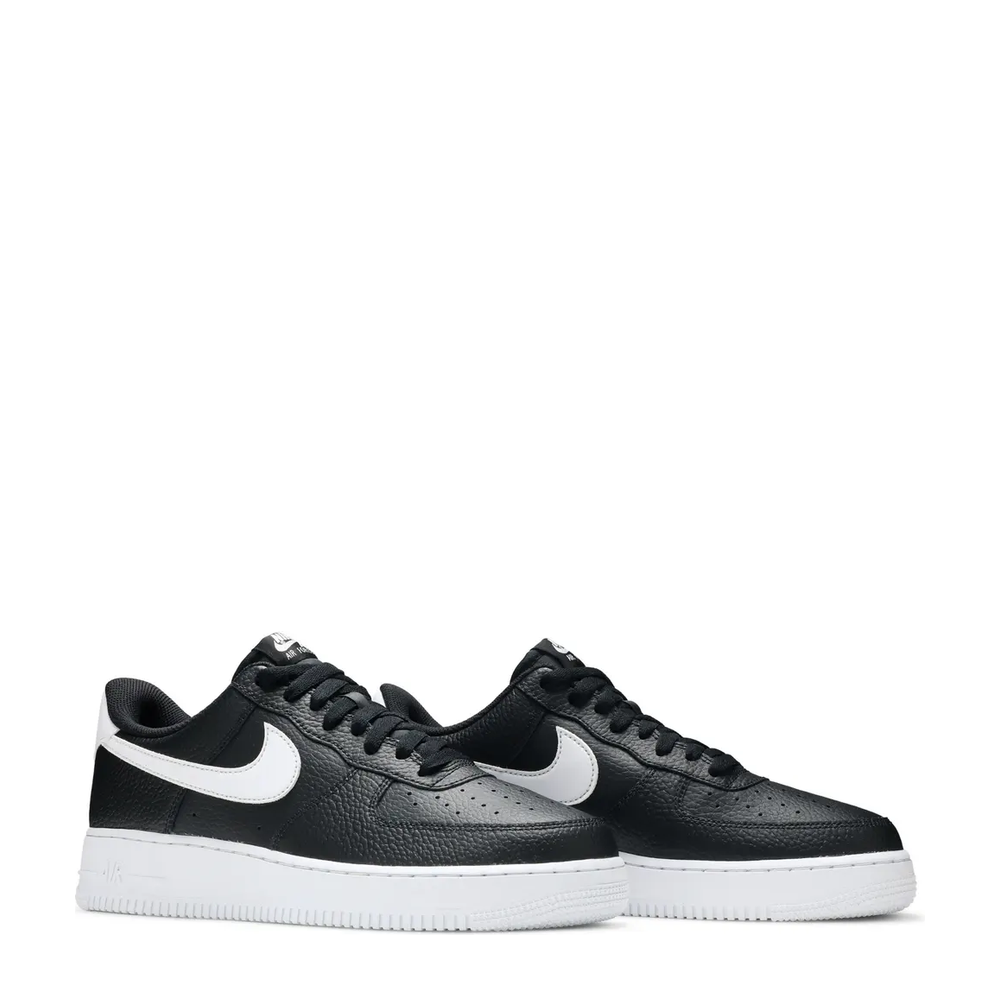 Nike Air Force 1 '07 'Black/White' sneaker, side view