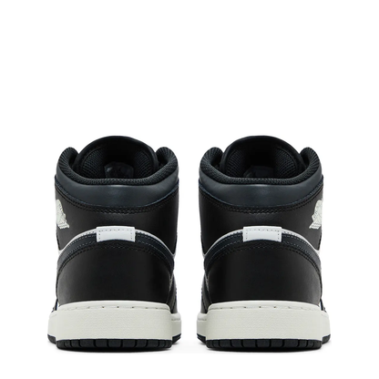 Air Jordan 1 Mid (GS) 'Black White' sneaker, alternate view 8