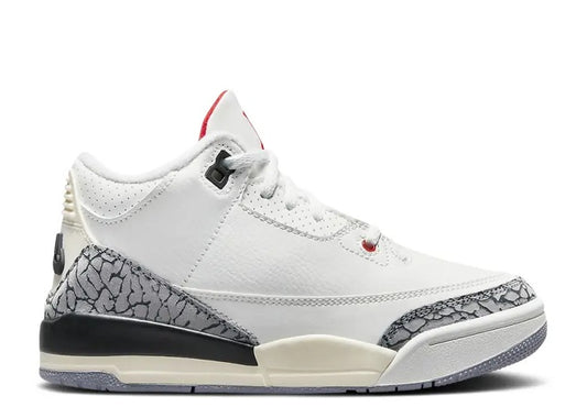 Nike Air Jordan 3 PS 'Summit White - Fire Red Black' Pre School Sneaker