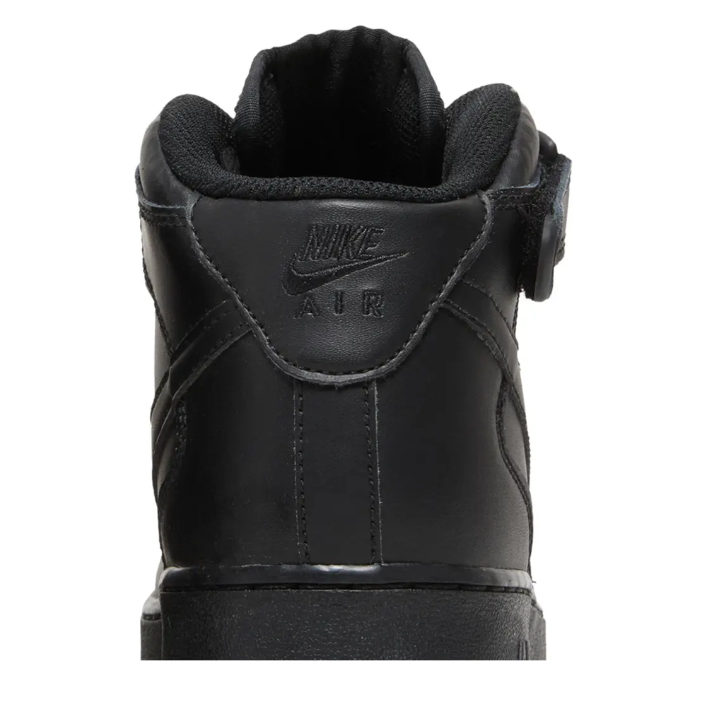 Nike Air Force 1 Mid (GS) 'Black' sneaker, alternate view 9