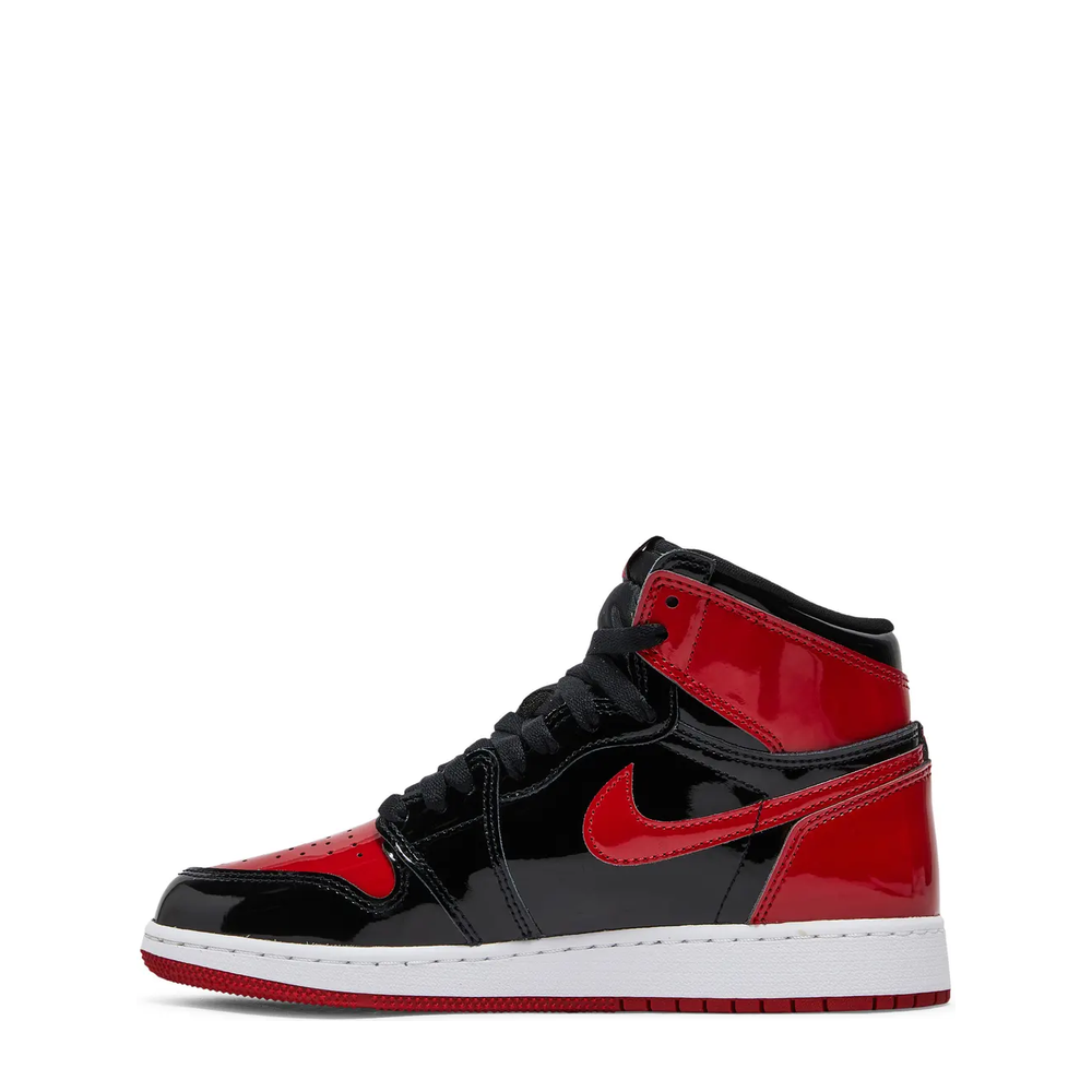 Air Jordan 1 Retro High OG (GS) 'Black Varsity Red White' sneaker, alternate view 6