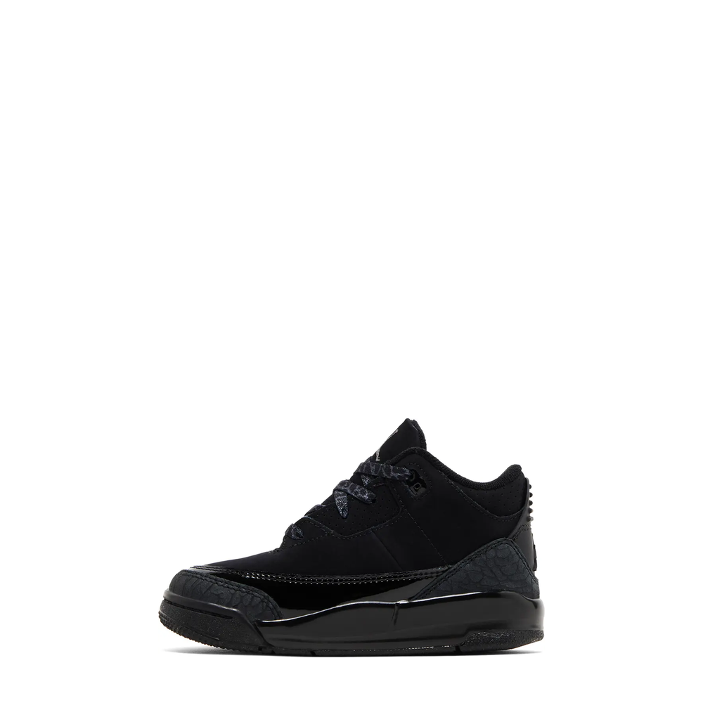 Air Jordan 3 Retro (TD) 'Black Cat' sneaker, alternate view 6