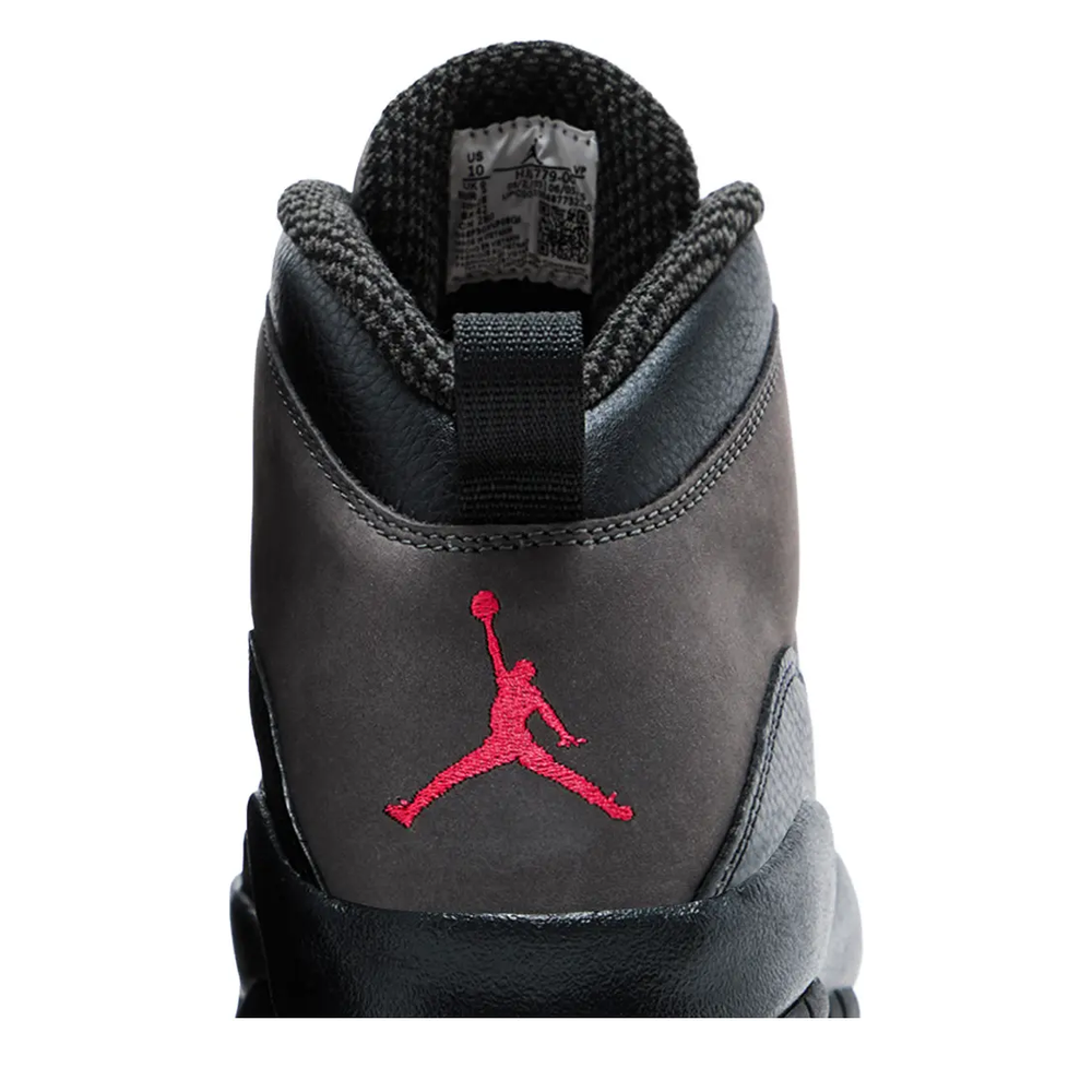 Air Jordan 10 Retro 'Shadow Gray' sneaker, alternate view 7