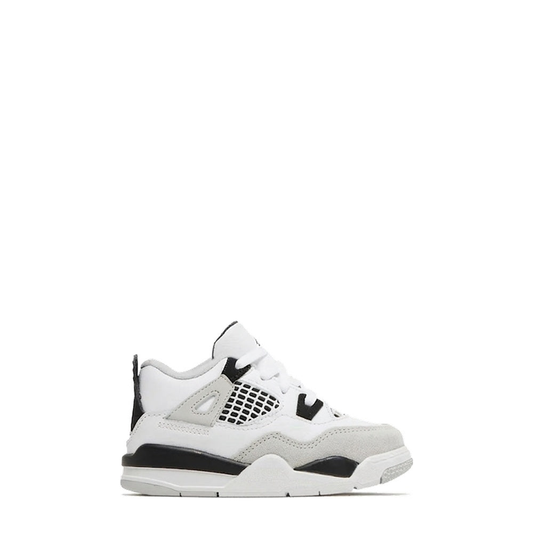 Air Jordan 4 (TD) 'White Black Neutral Grey' - 55% Scale
