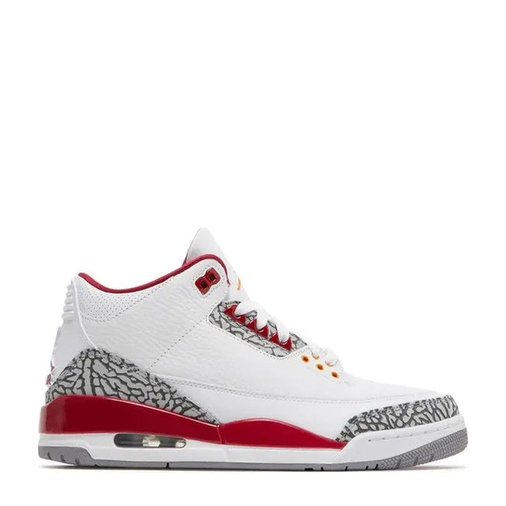 Air Jordan 3 Retro 'White Light Curry Cardinal Red' - Angle 1