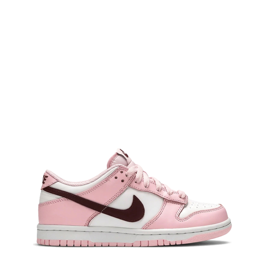 Nike Dunk Low (GS) 'Pink Foam / Dark Beetroot / White' - 75% Scale