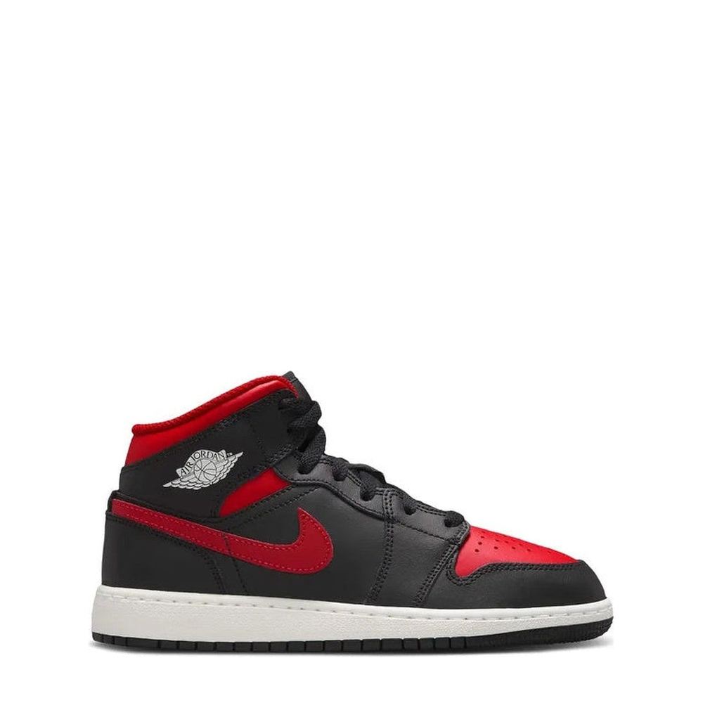 Air Jordan 1 Mid (GS) "Bred Twist" - Angle 1