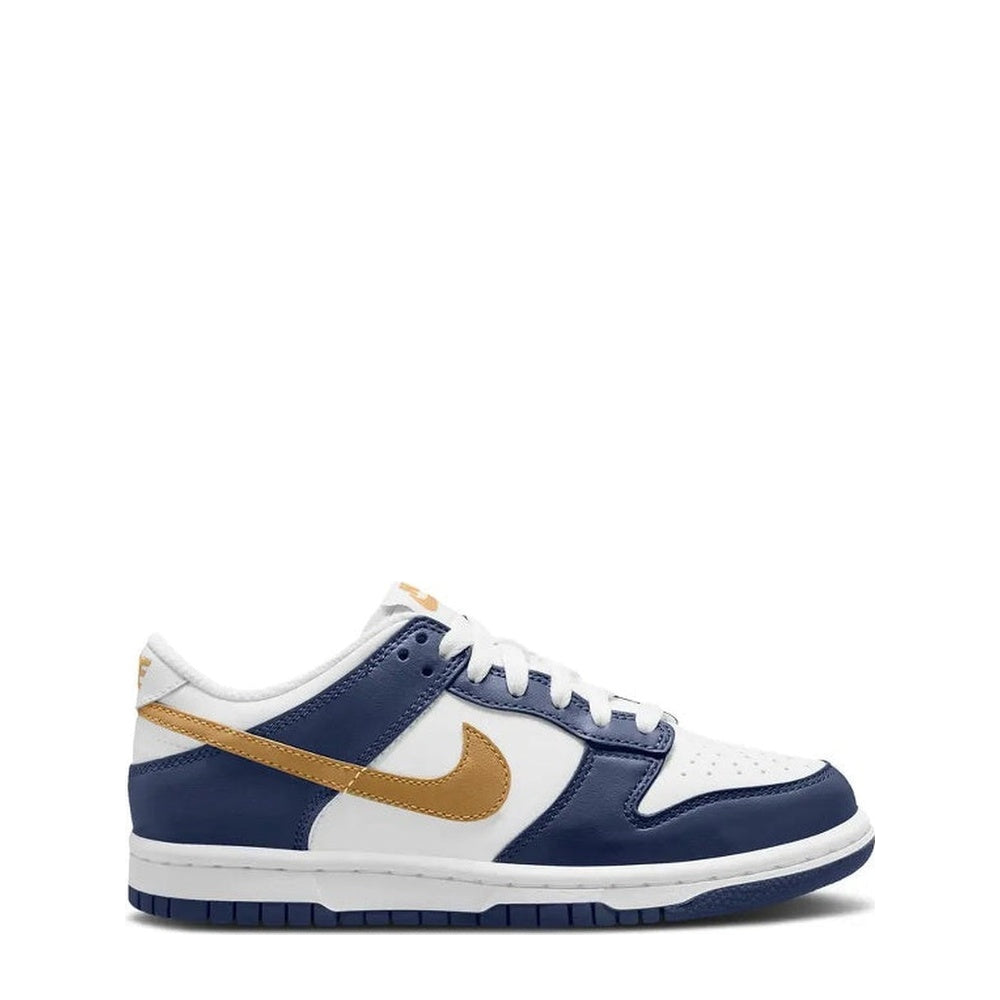Nike Dunk Low (GS) 'Midnight Navy Wheat' - Angle 1