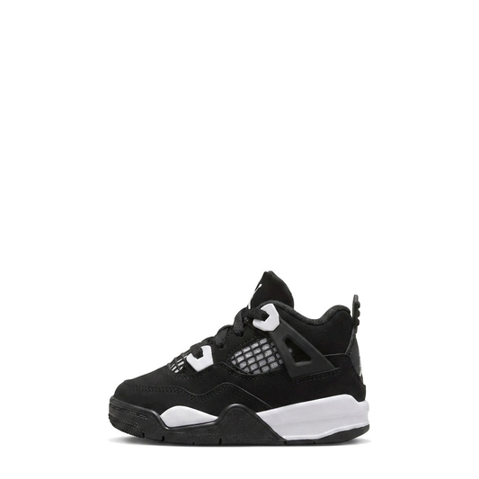 Air Jordan 4 Retro (TD) 'Black White' - 55% Scale
