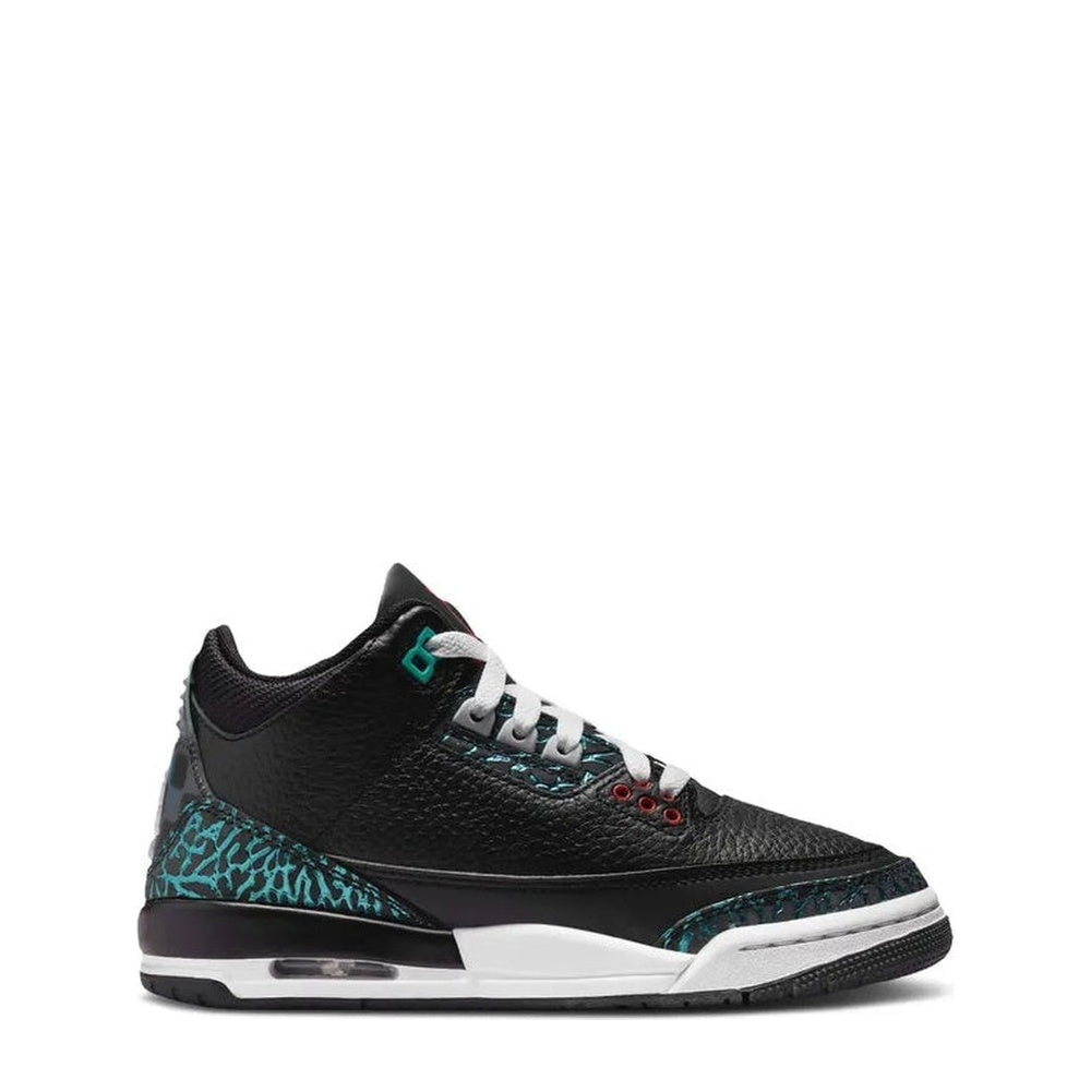 Air Jordan 3 Retro (GS) 'Black Siren Red Hyper Jade' - Angle 1