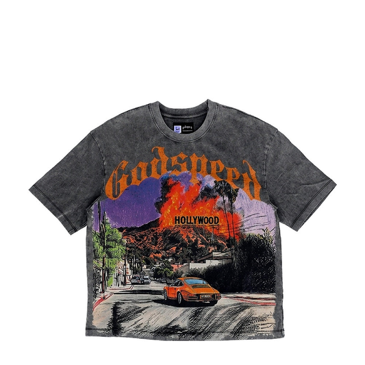 Godspeed Los Scandalous Washed Graphic T-Shirt 'Grey' - 85% Scale