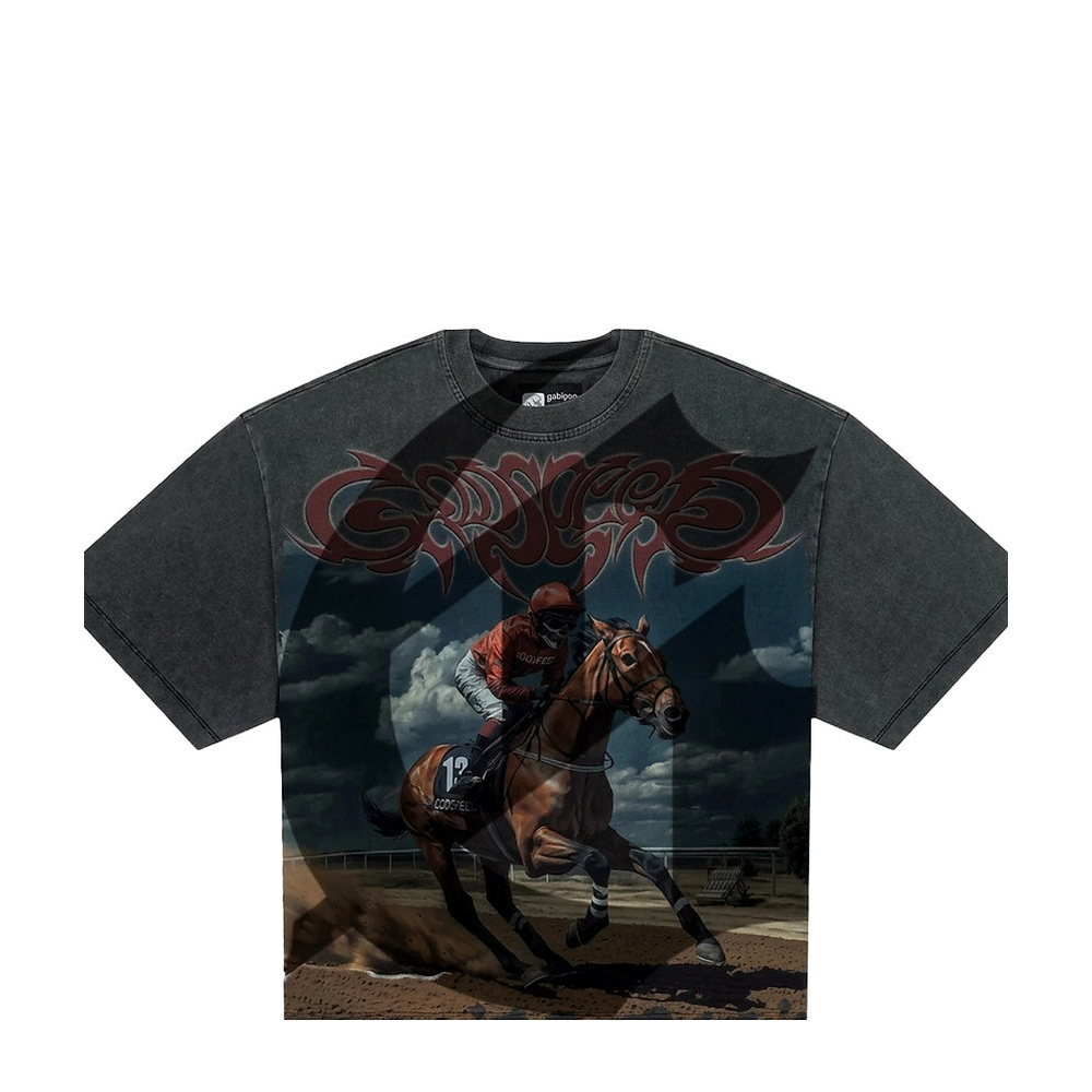 Godspeed New York Thoroughbred Grey Wash T-Shirt 'Grey Wash' - Angle 1