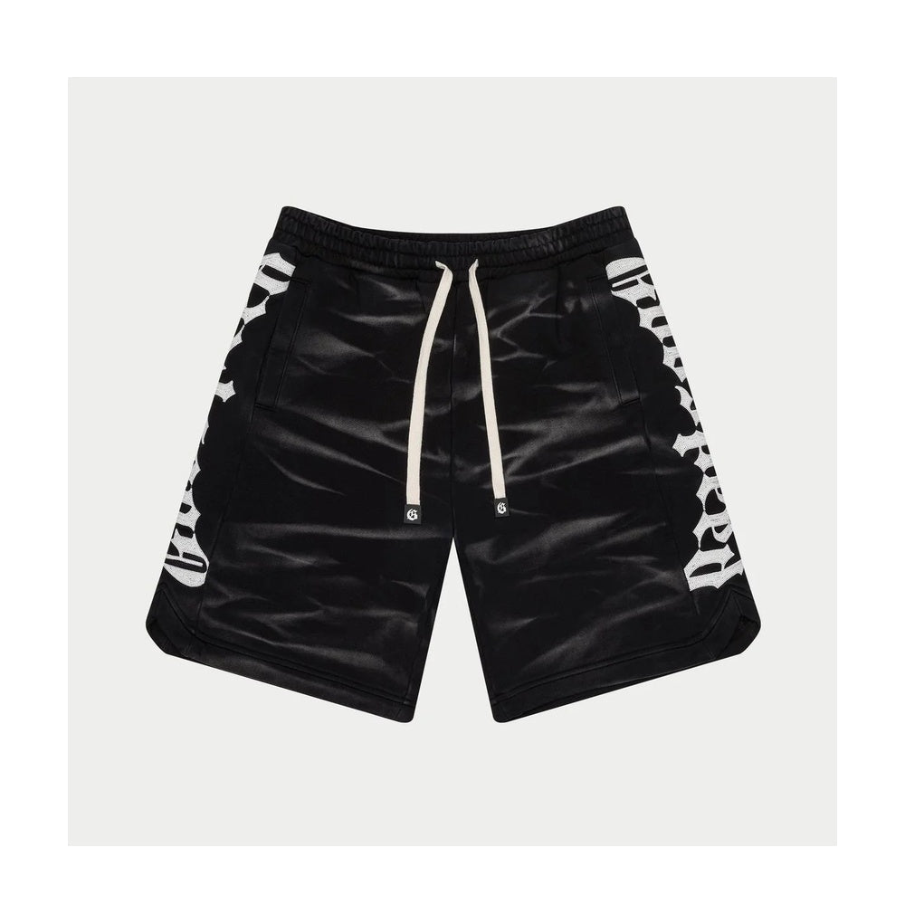 Godspeed Courtside Athletic Shorts 'Black Tie Dye' - Angle 1