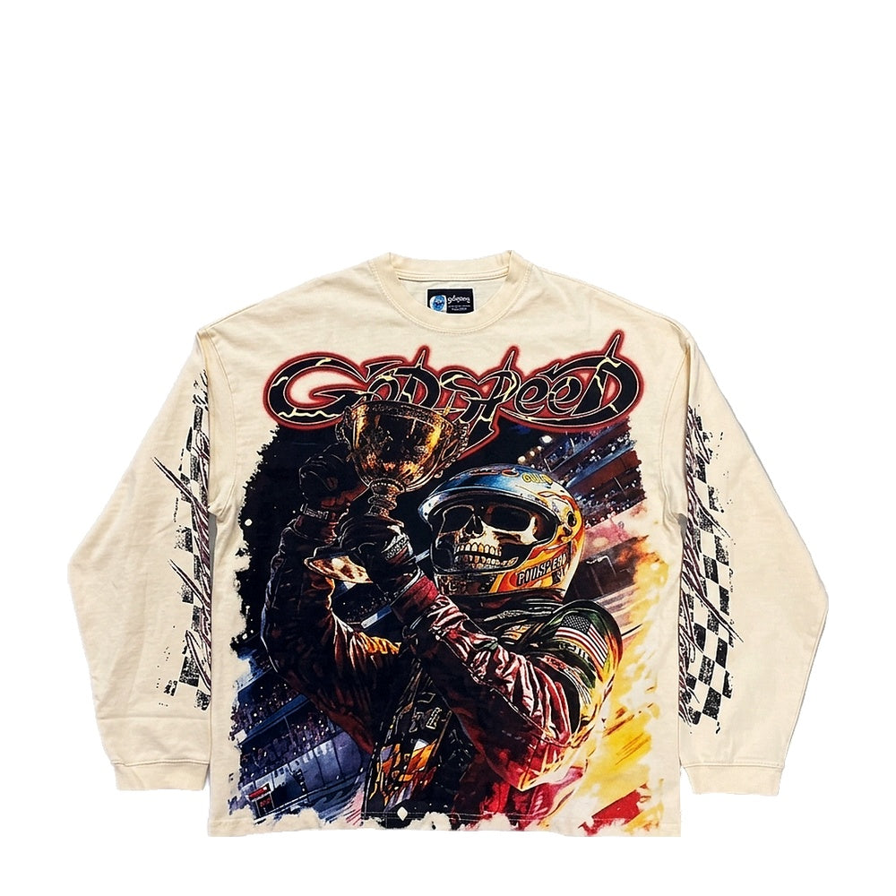 Godspeed Podium Dreams Long Sleeve 'Bone' - Angle 1