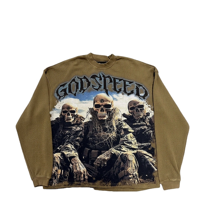 Godspeed Squadron Thermal Long Sleeve 'Olive' - Angle 1
