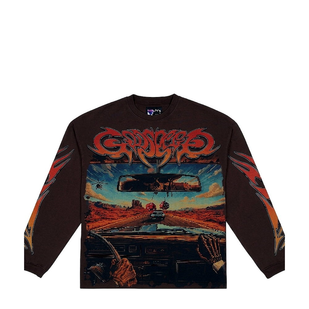 Godspeed LS 06 On The Run T-Shirt 'Mocha' - Angle 1