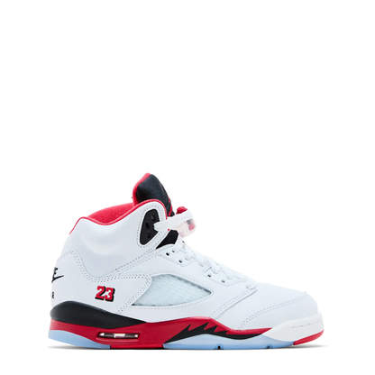 Air Jordan 5 Retro OG (GS) 'Fire Red' sneaker, side view