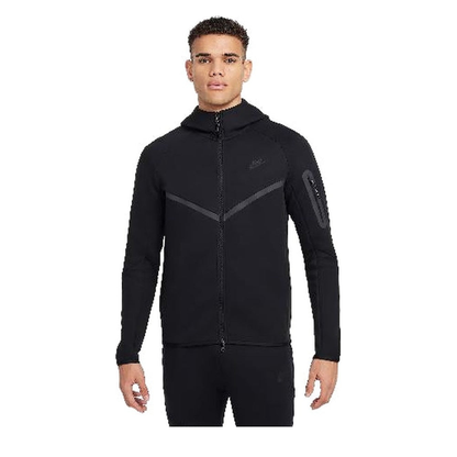 Nike Tech Fleece Full-Zip Hoodie 'Athletic Black' - Angle 1