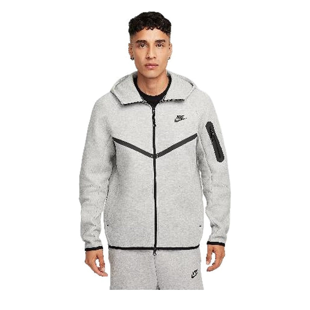 Nike Tech Fleece Full-Zip Hoodie 'Athletic Grey' - Angle 1