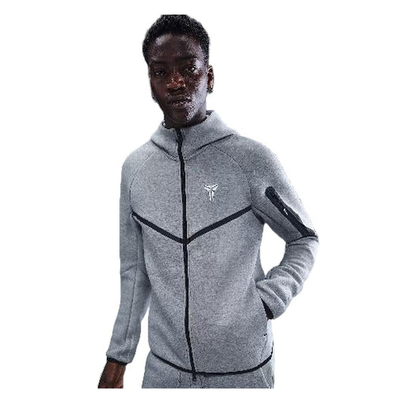 Nike Kobe Tech Fleece Full-Zip Windrunner Jacket 'Dark Grey Heather' - Angle 1