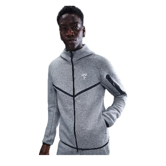 Nike Kobe Tech Fleece Full-Zip Windrunner Jacket 'Dark Grey Heather' - 85% Scale