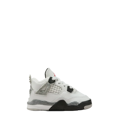 Air Jordan 4 Retro OG (PS) 'White Cement' sneaker, side view