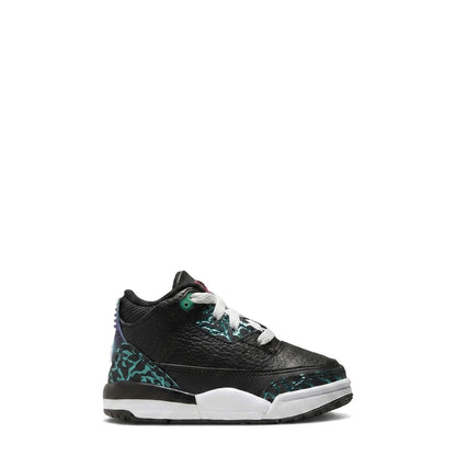 Air Jordan 3 Retro (TD) 'Black Siren Red Hyper Jade' - Angle 1