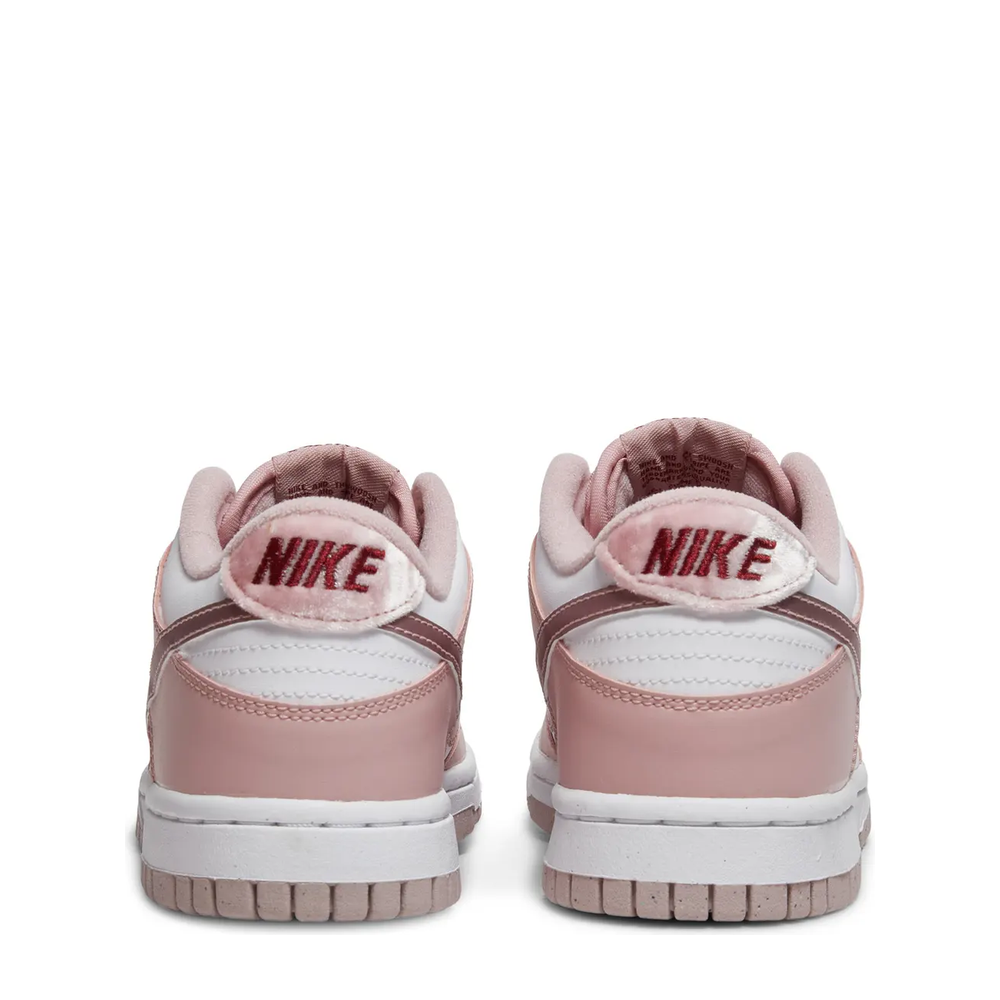 Nike Dunk Low (GS) 'Pink Glaze White' sneaker, alternate view 7