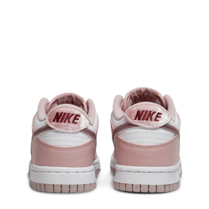 Nike Dunk Low (GS) 'Pink Glaze White' sneaker, alternate view 7