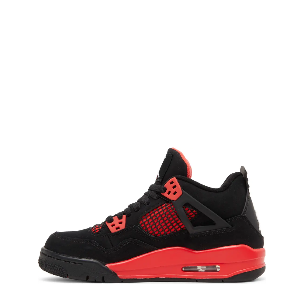 Air Jordan 4 Retro (GS) 'Red Thunder' sneaker, alternate view 3